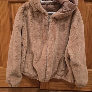 Tan Faux Fur Jacket